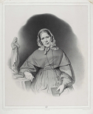[Gufre Sophie], née à Dole le 29 janvier 1798, morte à Besançon le / Peint par Baille en Novembre 1842 ; Lithographié par Léon-Noël en 1846 ; im par Lemercier, à Paris. Paris : Imprimerie Lemercier