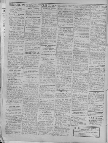 15/01/1919 - La Dépêche républicaine de Franche-Comté [Texte imprimé]