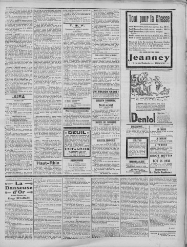02/09/1932 - La Dépêche républicaine de Franche-Comté [Texte imprimé]