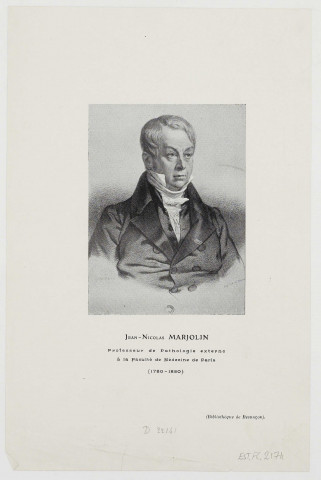 Jean-Nicolas Marjolin [image fixe] / Imp. Lith. de Delpech  ; Maurin , 1820/1830