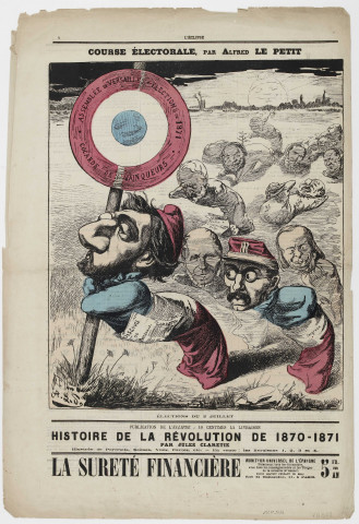 Course Electorale [image fixe] / Alfred Le Petit  ; Lefman et Lourdel sc. 1871