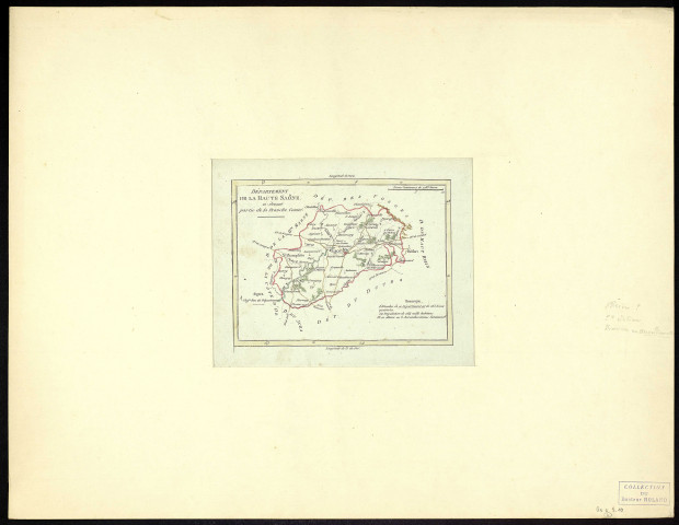 Département de la Haute-Saône ci-devant partie de la Franche-Comté. 10 lieues communes de 2283 toises. [Document cartographique] , 1775/1800