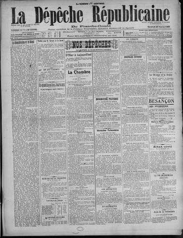 27/02/1925 - La Dépêche républicaine de Franche-Comté [Texte imprimé]