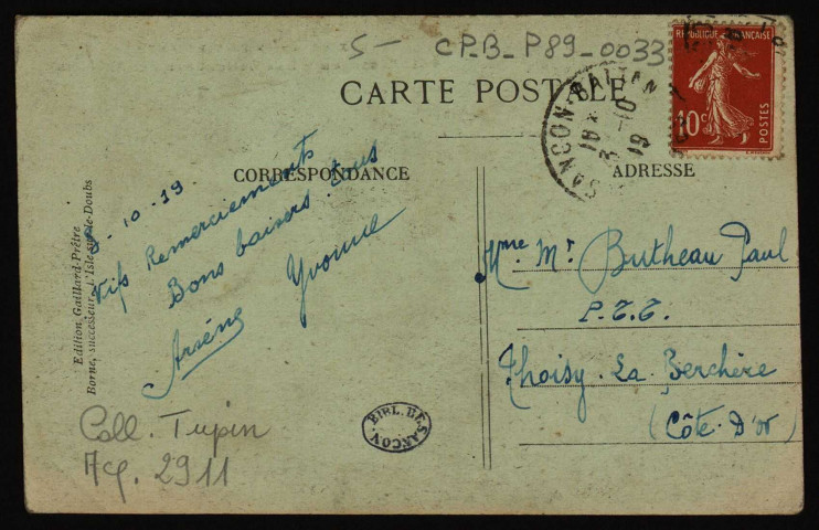 Besançon - Rue Battant et Place Bacchus [image fixe] , Besançon : Edition Gaillard-Prêtre. Borne successeur L'Isle sur-le-Doubs, 1912/1920