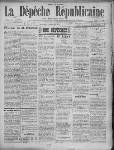 07/04/1925 - La Dépêche républicaine de Franche-Comté [Texte imprimé]