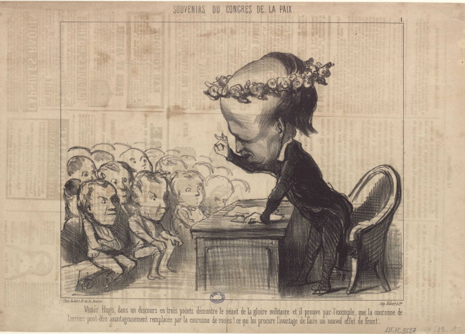 Souvenirs du congrès de la paix. 1 [image fixe] / H.D.  ; Imp. Aubert & Cie 1849