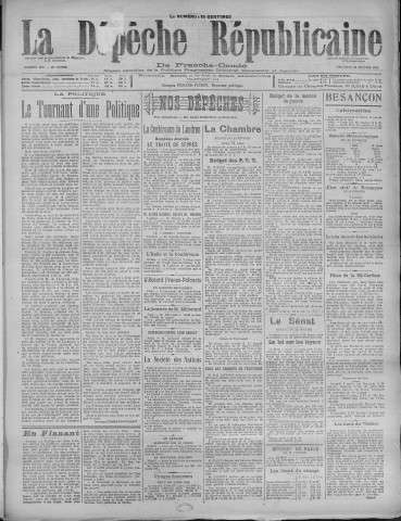 23/02/1921 - La Dépêche républicaine de Franche-Comté [Texte imprimé]