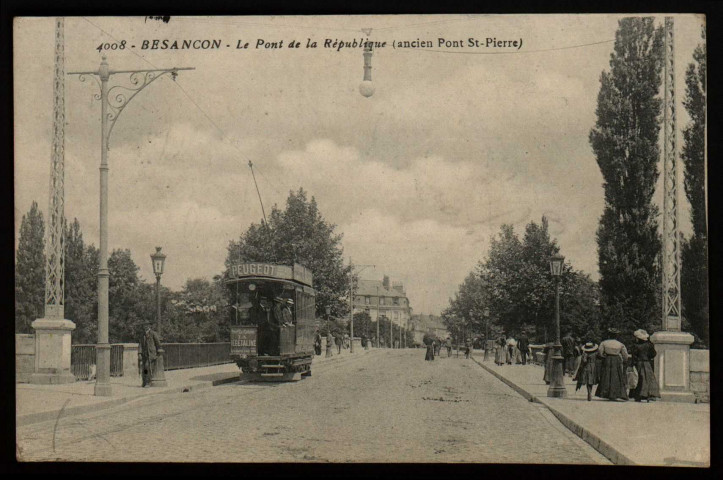 Besançon - Le pont de la République (ancien pont St-Pierre) [image fixe] , 1904-1914
