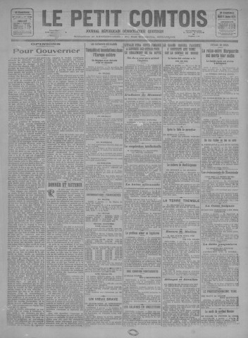 05/01/1926 - Le petit comtois [Texte imprimé] : journal républicain démocratique quotidien