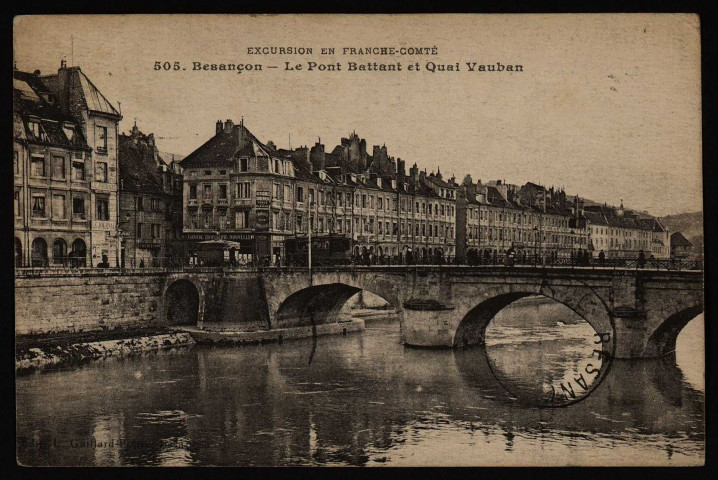Besançon. - Le Pont Battant et Quai Vauban [image fixe] , Besançon : Edit. L. Gaillard-Prêtre, 1912/1918