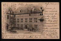 Pensionnat du Sacré-Coeur. - Façade de la Cour d'entrée - Ancien Hôtel Granvelle (XVIe siècle) [image fixe] , Nancy : Phototypie A. Bergeret et Cie, 1897/1902