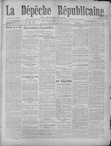 02/07/1919 - La Dépêche républicaine de Franche-Comté [Texte imprimé]