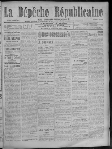 15/05/1906 - La Dépêche républicaine de Franche-Comté [Texte imprimé]