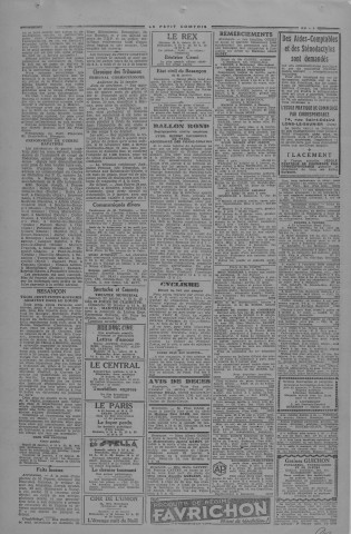 22/01/1944 - Le petit comtois [Texte imprimé] : journal républicain démocratique quotidien