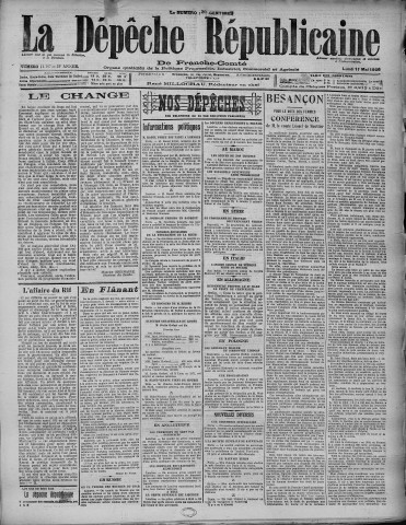 17/05/1926 - La Dépêche républicaine de Franche-Comté [Texte imprimé]