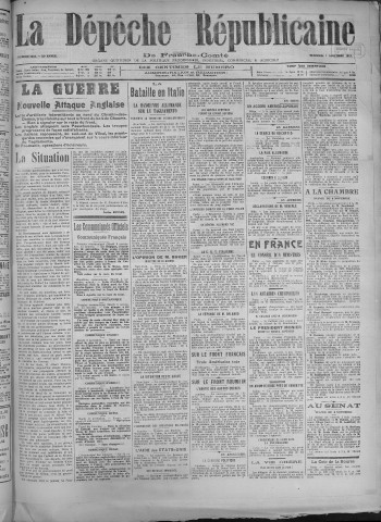 07/11/1917 - La Dépêche républicaine de Franche-Comté [Texte imprimé]