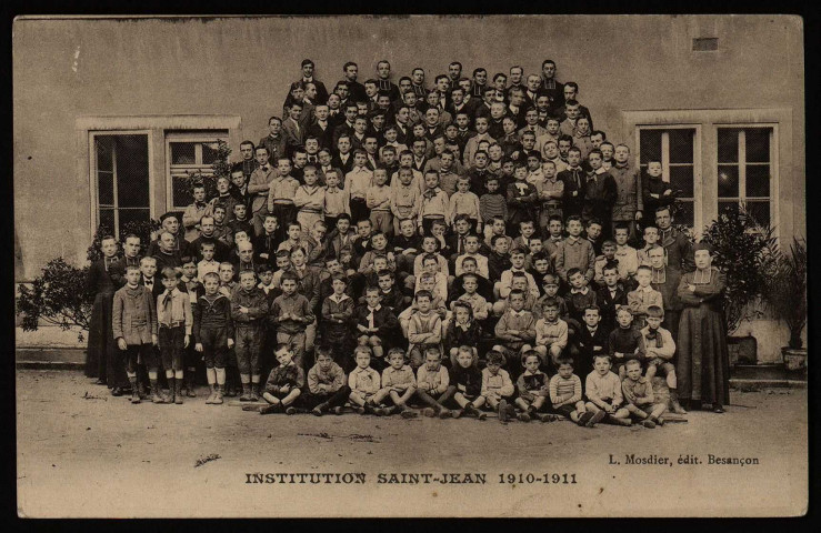Institution Saint-Jean 1910-1911 [image fixe] , Besançon : L. Mosdier, édit., 1910/1911