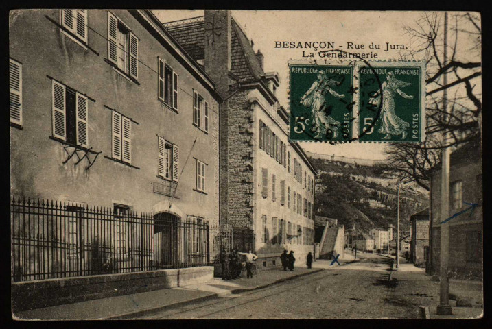 Besançon - Besançon - Rue du Jura - La Gendarmerie. [image fixe] , 1904/1915