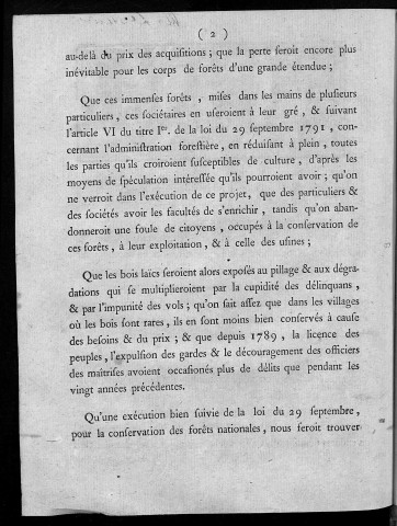 Arrêté du Directoire du département du Doubs, du 26 janvier 1792, l'an 4e de la liberté