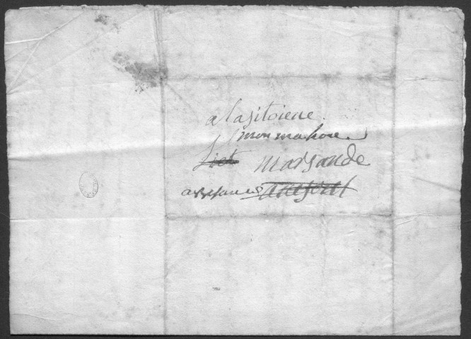 Ms Z 370 - Papiers concernant un soldat bisontin, François Martin de Montmahout.