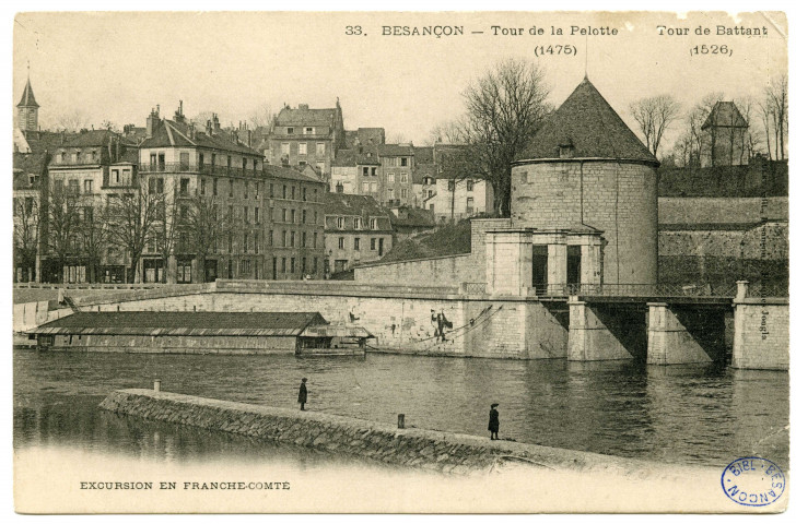 Besançon - Tour de la Pelotte (1475). Tour de Battant (1526) [image fixe] , Besançon : Teulet. Edit., 1901/1903