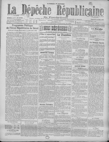 13/11/1924 - La Dépêche républicaine de Franche-Comté [Texte imprimé]
