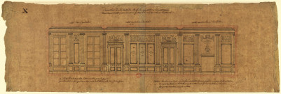 Hôtel de Ville de Neuchâtel [image fixe] : décoration intérieure d'une salle / [Pierre-Adrien Pâris] , 1750/1799