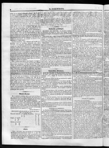 21/06/1843 - Le Franc-comtois - Journal de Besançon et des trois départements