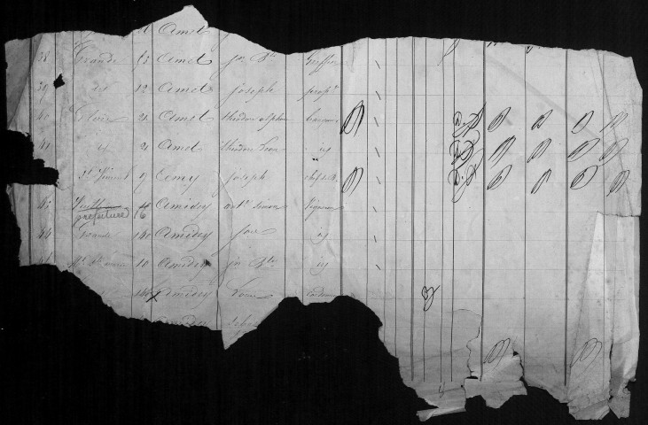 Liste électorale générale pour l'année 1852 ; tableau de révision pour l'année 1852