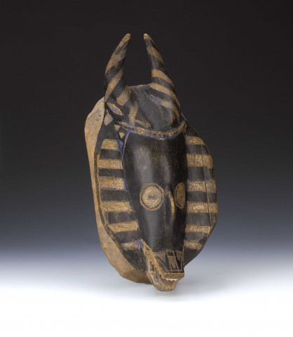 Masque Zamlé - masque Gouro, Côte d’Ivoiremasque zoomorphe imaginaire