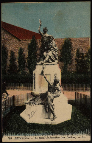 Besançon. - La Statue de Proudhon (par Laethier) [image fixe] , Paris : LL. ; Lévy fils & Cie, 1912-1919
