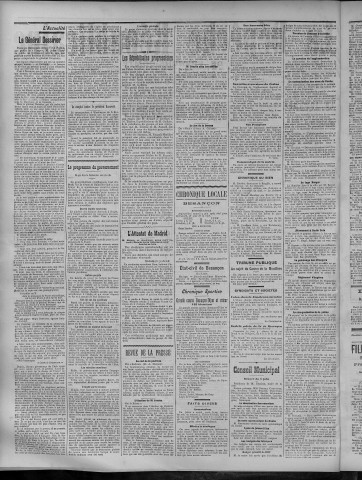 09/06/1906 - La Dépêche républicaine de Franche-Comté [Texte imprimé]