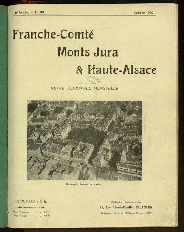 10/1927 - Franche-Comté et Monts-Jura [Texte imprimé]