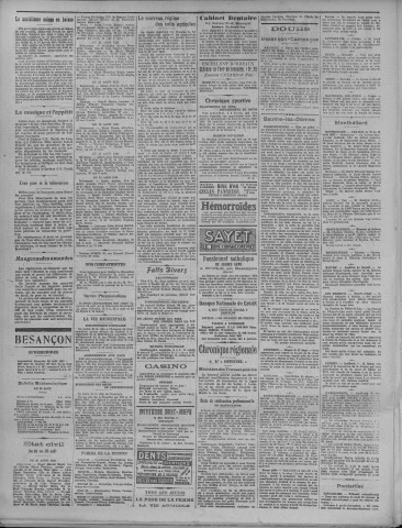 26/08/1923 - La Dépêche républicaine de Franche-Comté [Texte imprimé]