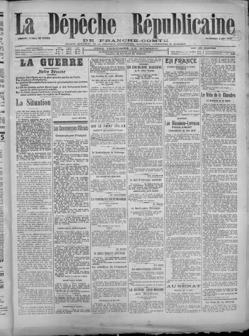 06/06/1917 - La Dépêche républicaine de Franche-Comté [Texte imprimé]