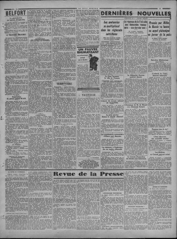 30/10/1939 - Le petit comtois [Texte imprimé] : journal républicain démocratique quotidien