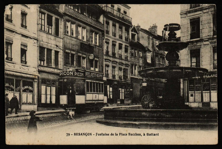 Besançon - Besançon - Fontaine de la place Bacchus, à Battant. [image fixe] , 1904/1911