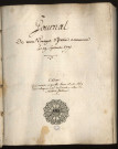 Ms Pâris 6 - « Journal de mon voyage d'Italie, commencé le 19 septembre 1771 », par P.-A. Paris