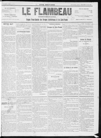31/05/1903 - Le Flambeau [Texte imprimé]