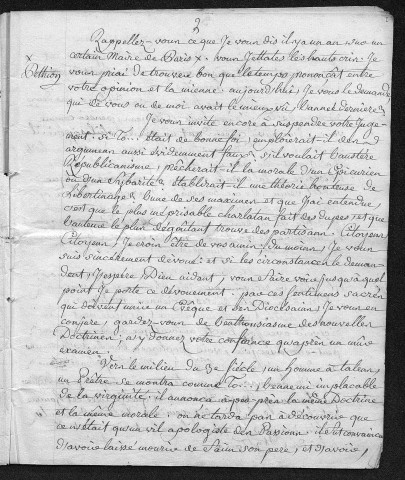 Ms 643 - Correspondance et papiers de Claude Lecoz