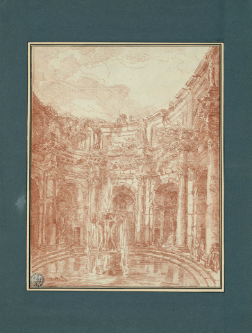 47 - Fontaine dans une cour intérieure , [France], [1766]