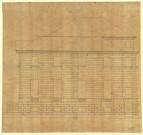 Hôtels Tassin de Villiers et Tassin de Moncourt, à Orléans. Elévation d'une façade / Pierre-Adrien Pâris , [S.l.] : [P.-A. Pâris], [1791]