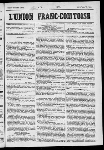 02/04/1877 - L'Union franc-comtoise [Texte imprimé]