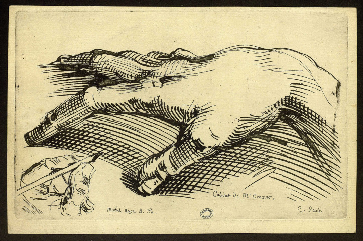 Etude de main [image fixe] / Michel Ange B. In. C. Sculp , 1712/1765
