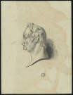 Charles Weiss, bibliothécaire. Buste, de profil gauche / d'après le médaillon de Jean Petit.- [S.l.] : [s.n.]