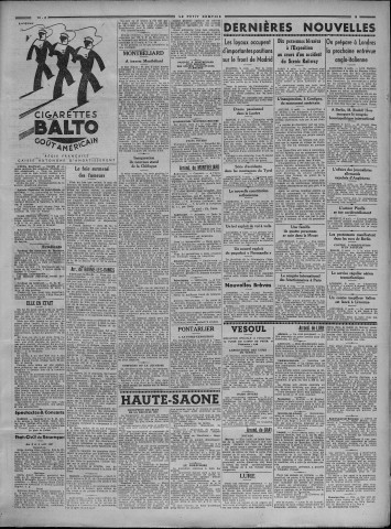 10/08/1937 - Le petit comtois [Texte imprimé] : journal républicain démocratique quotidien