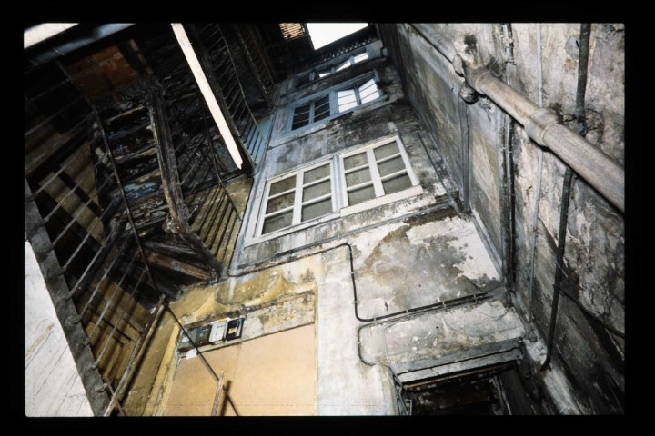 Secteur sauvegardé de Battant : quai Vauban, place Marulaz... avant les travaux de réhabilitation.