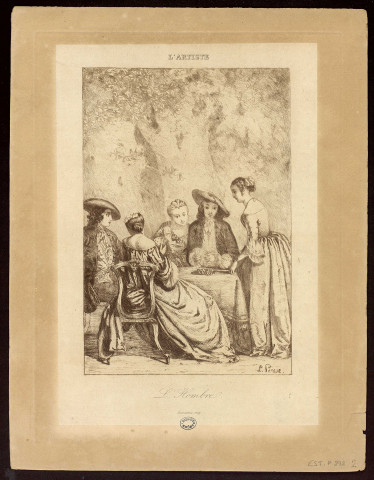 L'Hombre [image fixe] / L. Perèse , [Paris, 1840-1850]