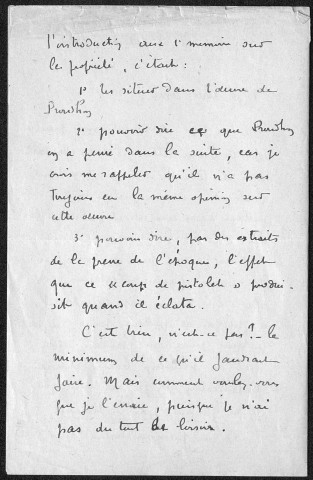 Ms 2913 - Tome I. Papiers de Michel Augé-Laribé se rapportant à l'édition des œuvres complètes de Proudhon chez Rivière