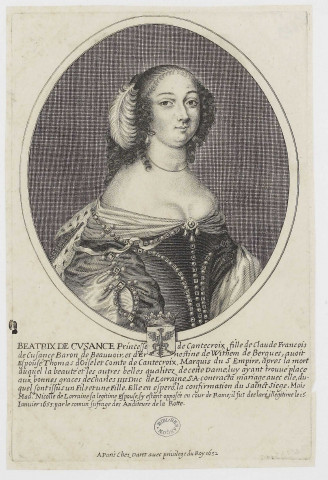Beatrix de Cusance [image fixe] , Paris : chez Daret, 1652